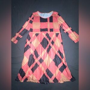 Woderow plaid long sleeves women’s dress